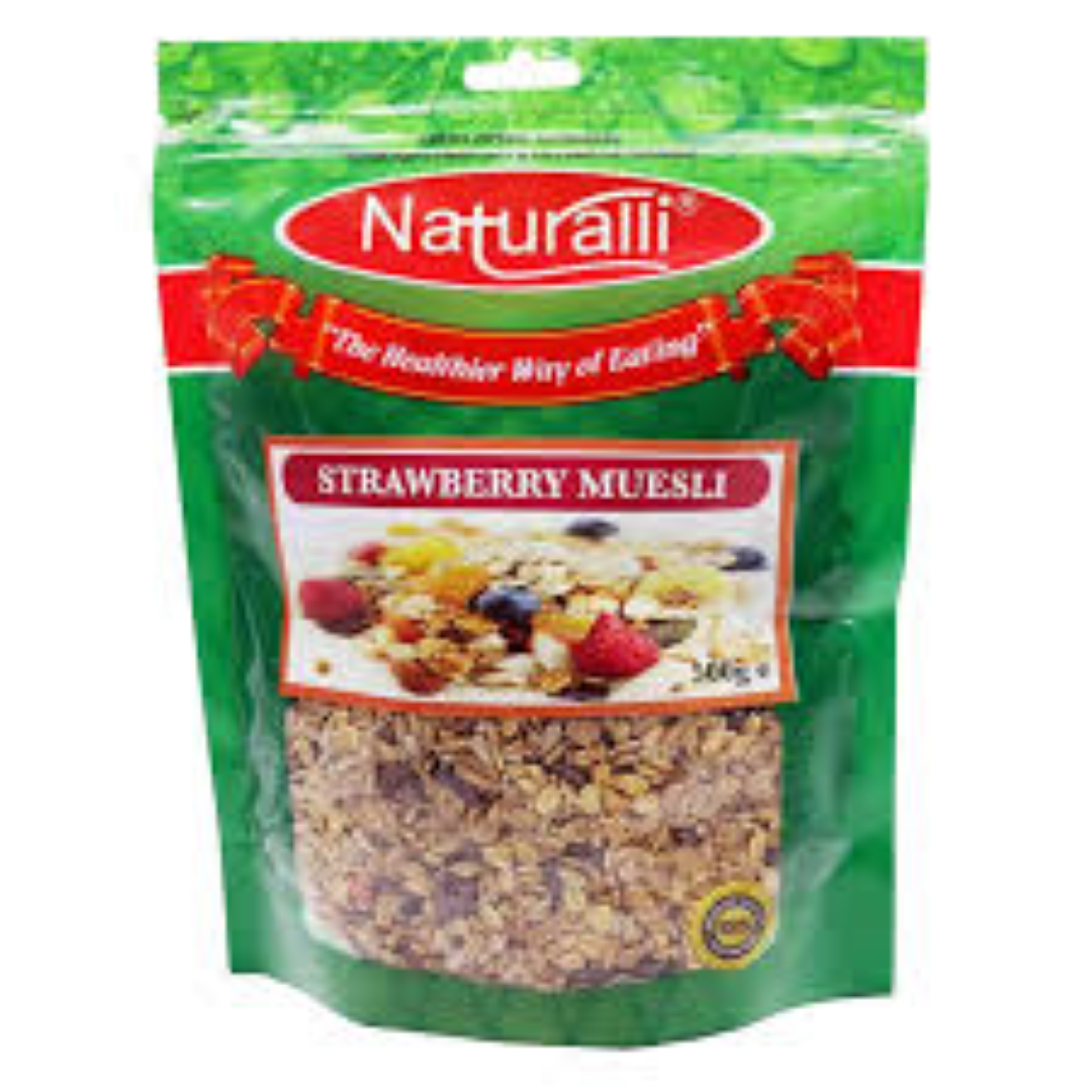 NATURALLI FOUR BERRY MUESLI 500G